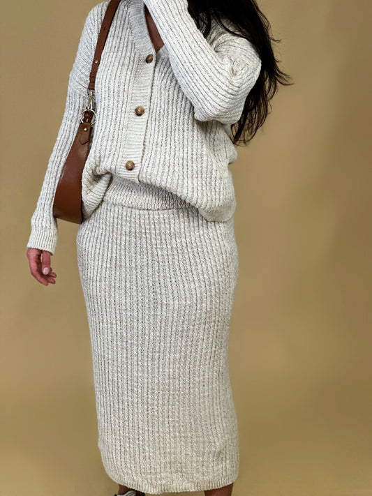 Ensemble knit beige